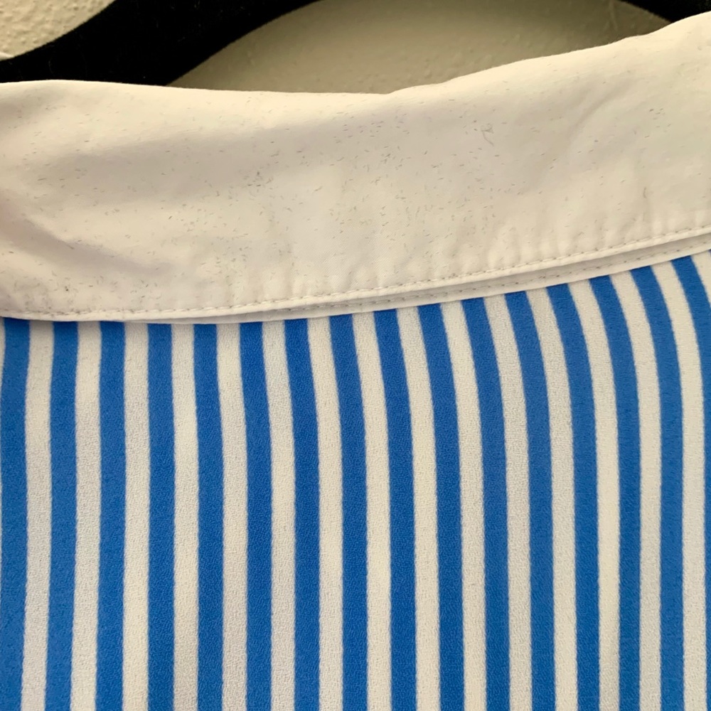 Draper James blue & white striped shirtdress - Picture 7 of 16